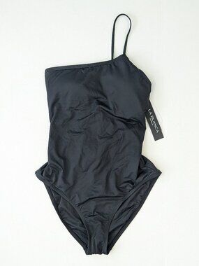 La Blanca Island Goddess One Shoulder One Piece Swimsuit Black Womens 14